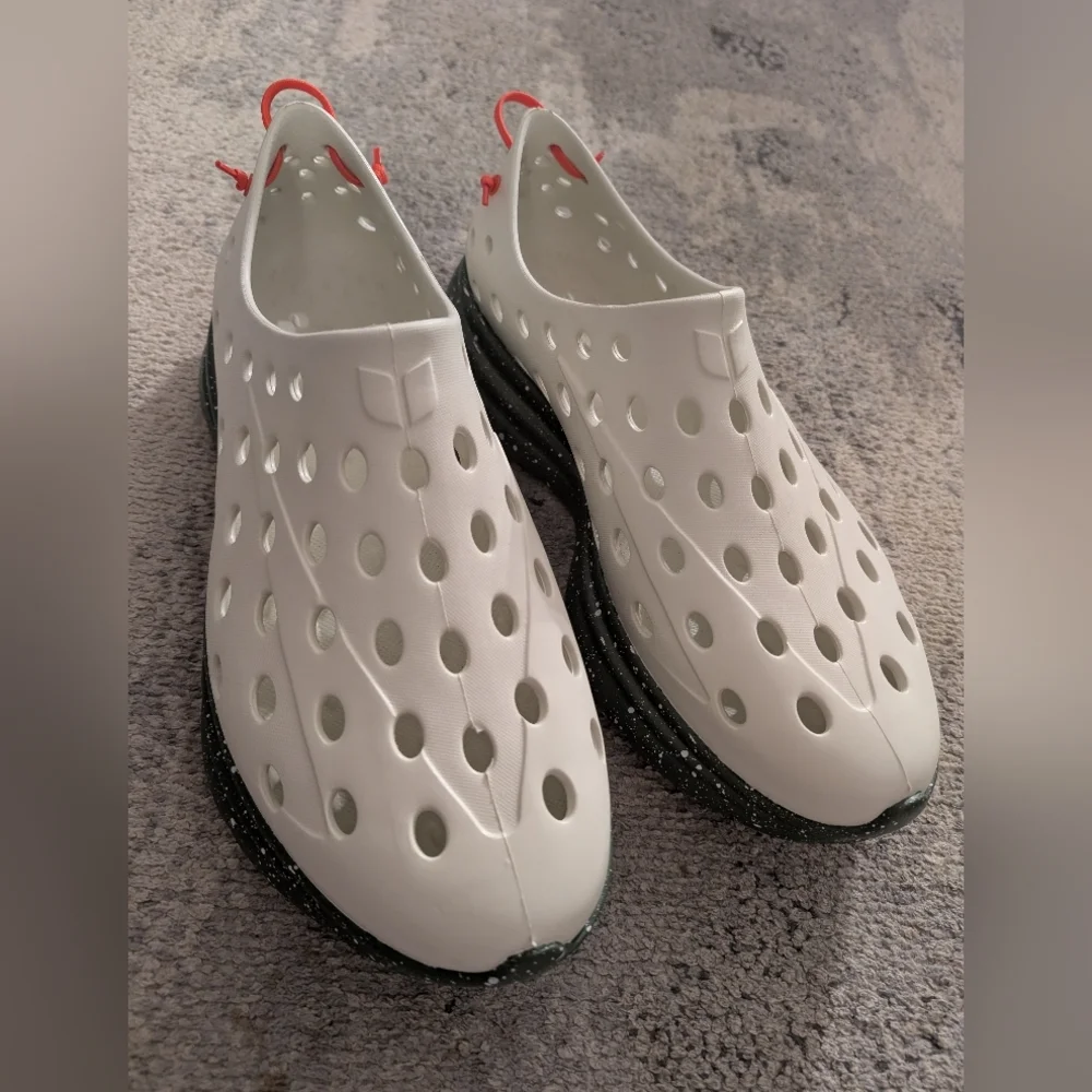 Kane Revive Perforated Slip-On Shoes, Men's 17, Cream/Green/Orange, NWOT - Picture 1 of 9